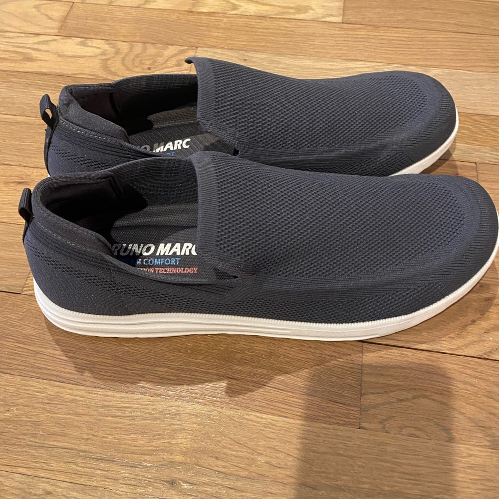 Bruno Marc Dream Comfort Men's Gray Slip-On Shoes Cushion Technology Size 13